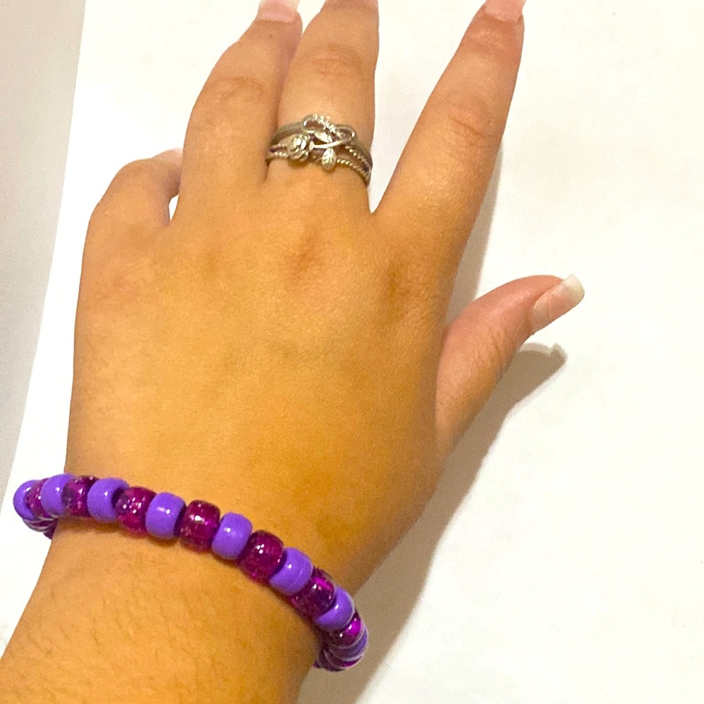 This is a bracelet I made and named Selena in honor of Selena Q💜